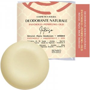 Deodorante Senso Naturale "INTENSO" profumazione PATCHOULI + POMPELMO + OUD - 45g