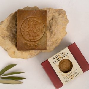 SAPONE DI ALEPPO SYRIANA 20% ALLORO - 80% OLIVA (200g)