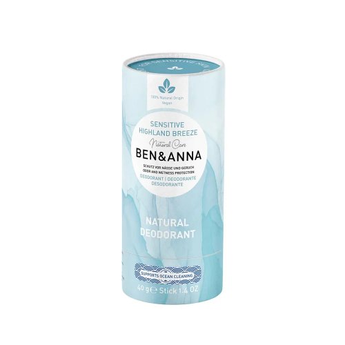 NEW DEODORANTE STICK "SENSITIVE HIGHLAND BREEZE" BEN & ANNA - 40g