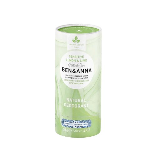 NEW DEODORANTE STICK "SENSITIVE LEMON & LIME" BEN & ANNA - 40g